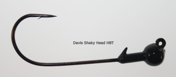 Davis SHAKY WORM HEAD HBT Series; 2 Hook Sizes, 4 Hook Weights, 2 Colors5/Pkg,
