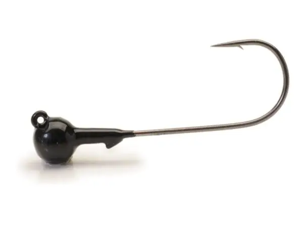 Davis SHAKY WORM HEAD HBT, 2 Hook Sizes, 4 Hook Weights, Black, Green Pumpkin or Red, 5/Pkg
